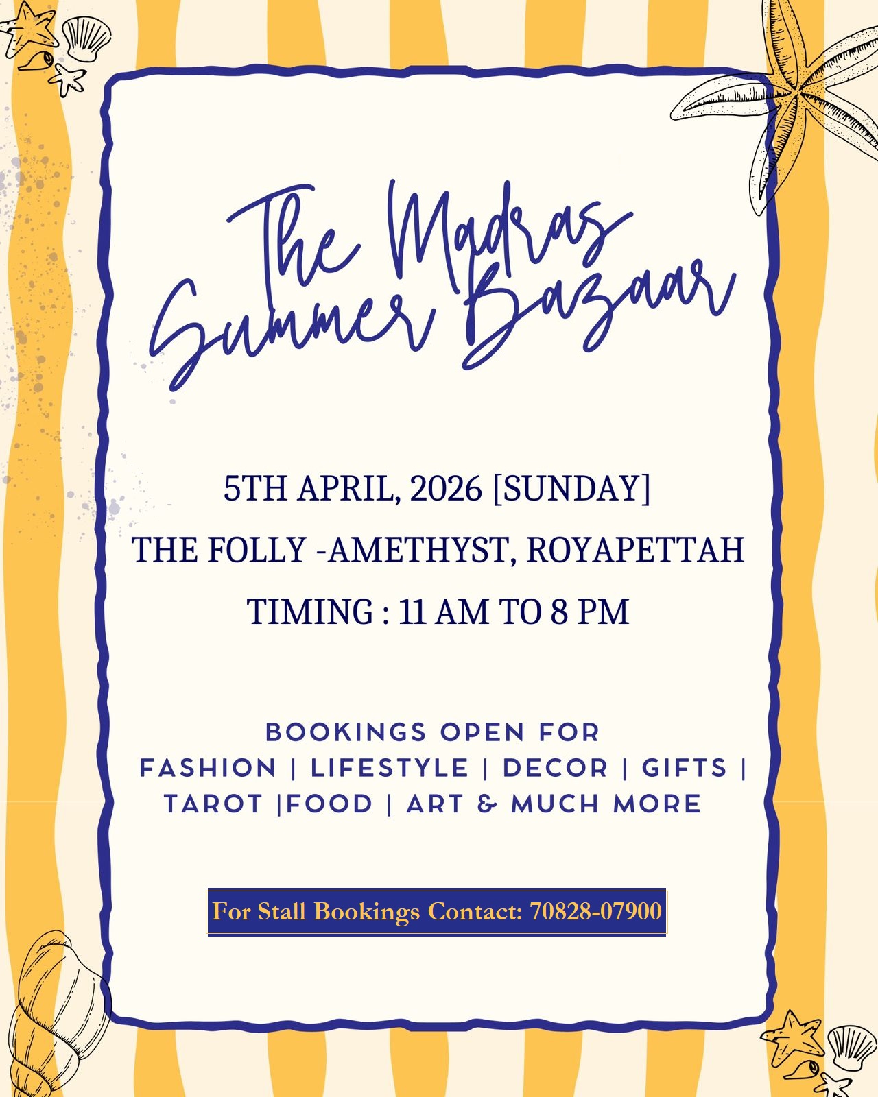 The Madras Summer Bazaar