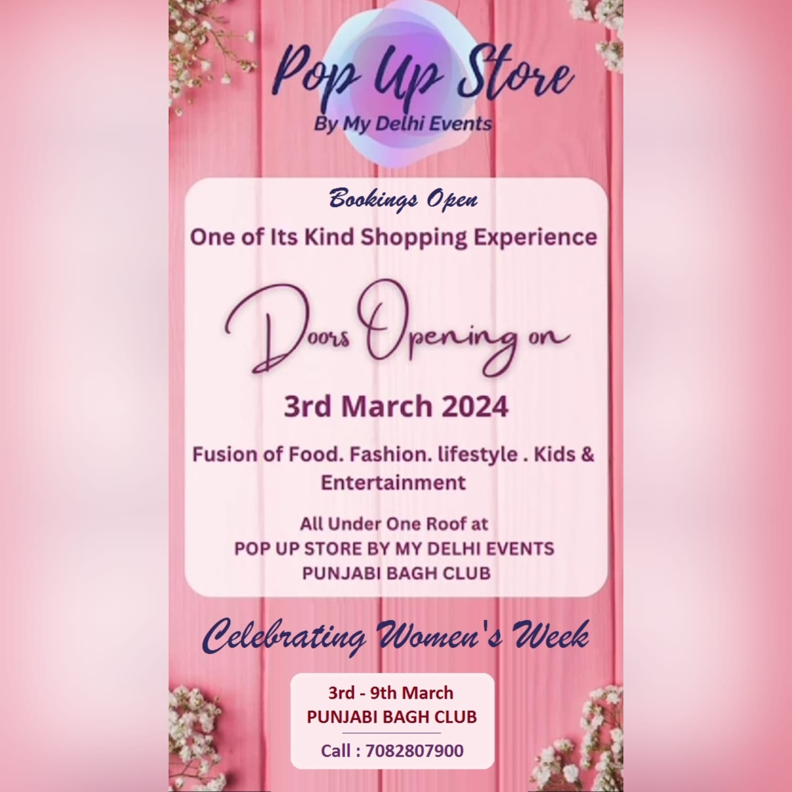 Pop Up Store - Fashion & Lifestyle Exhibition