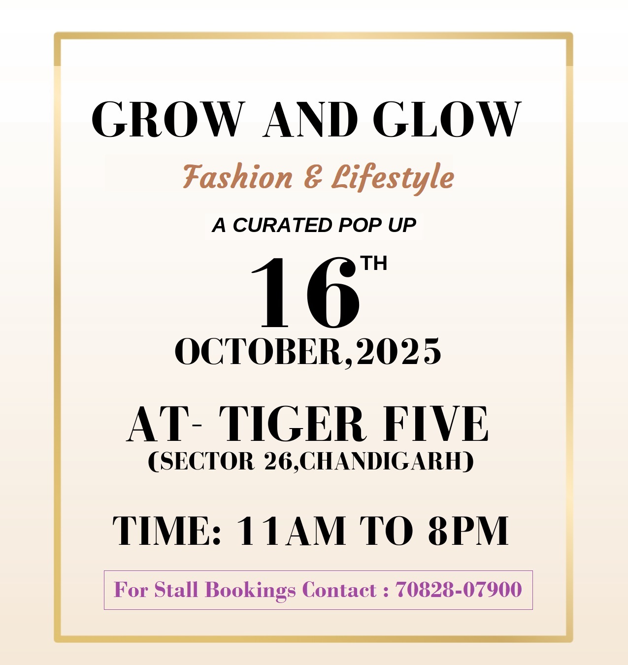 Fashion & Lifestyle Pop Up