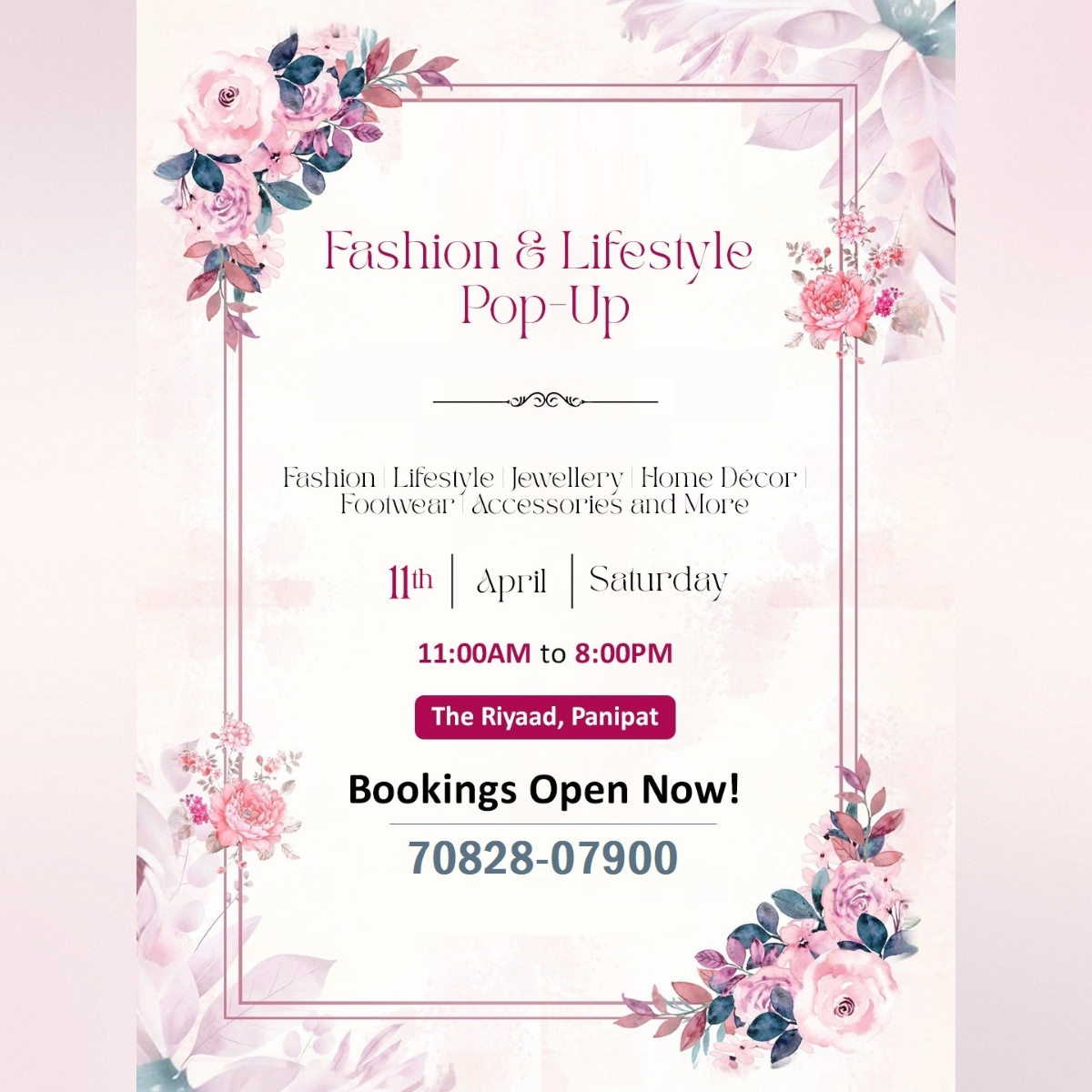 Fashion & Lifestyle Pop Up