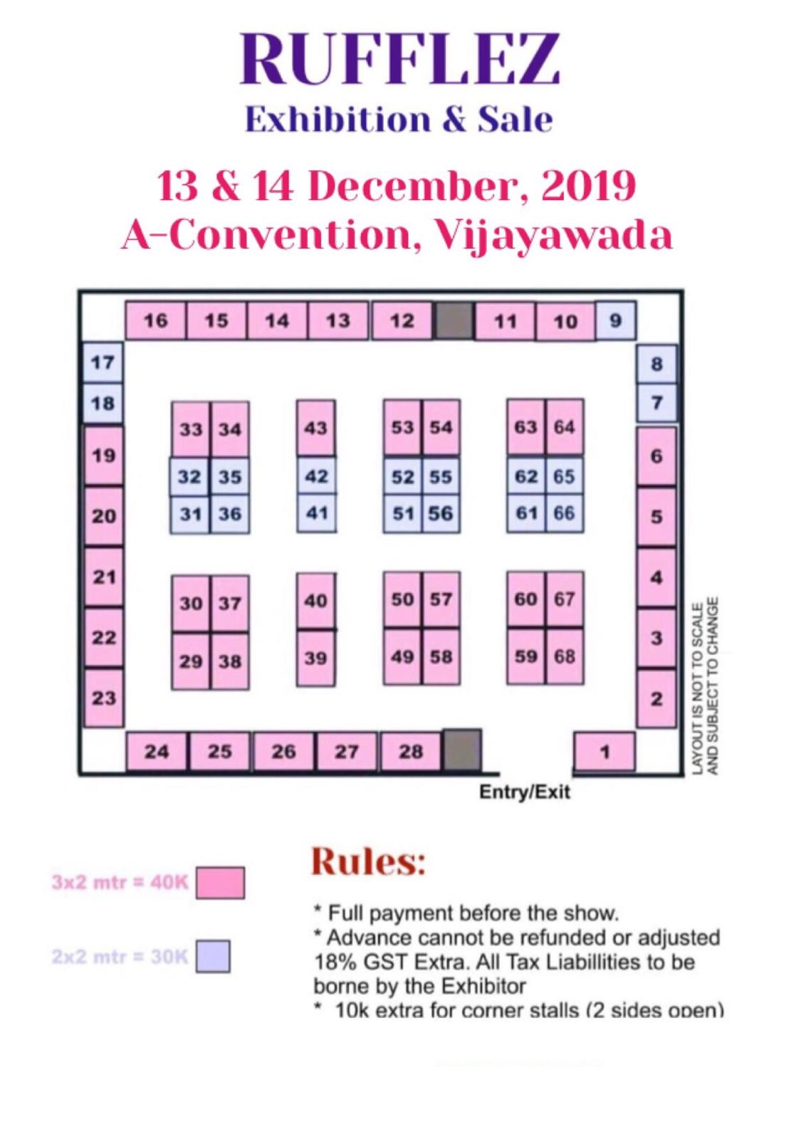 Rufflez Exhibition At A-Conventions, Vijaywada On 13-14 December 2019